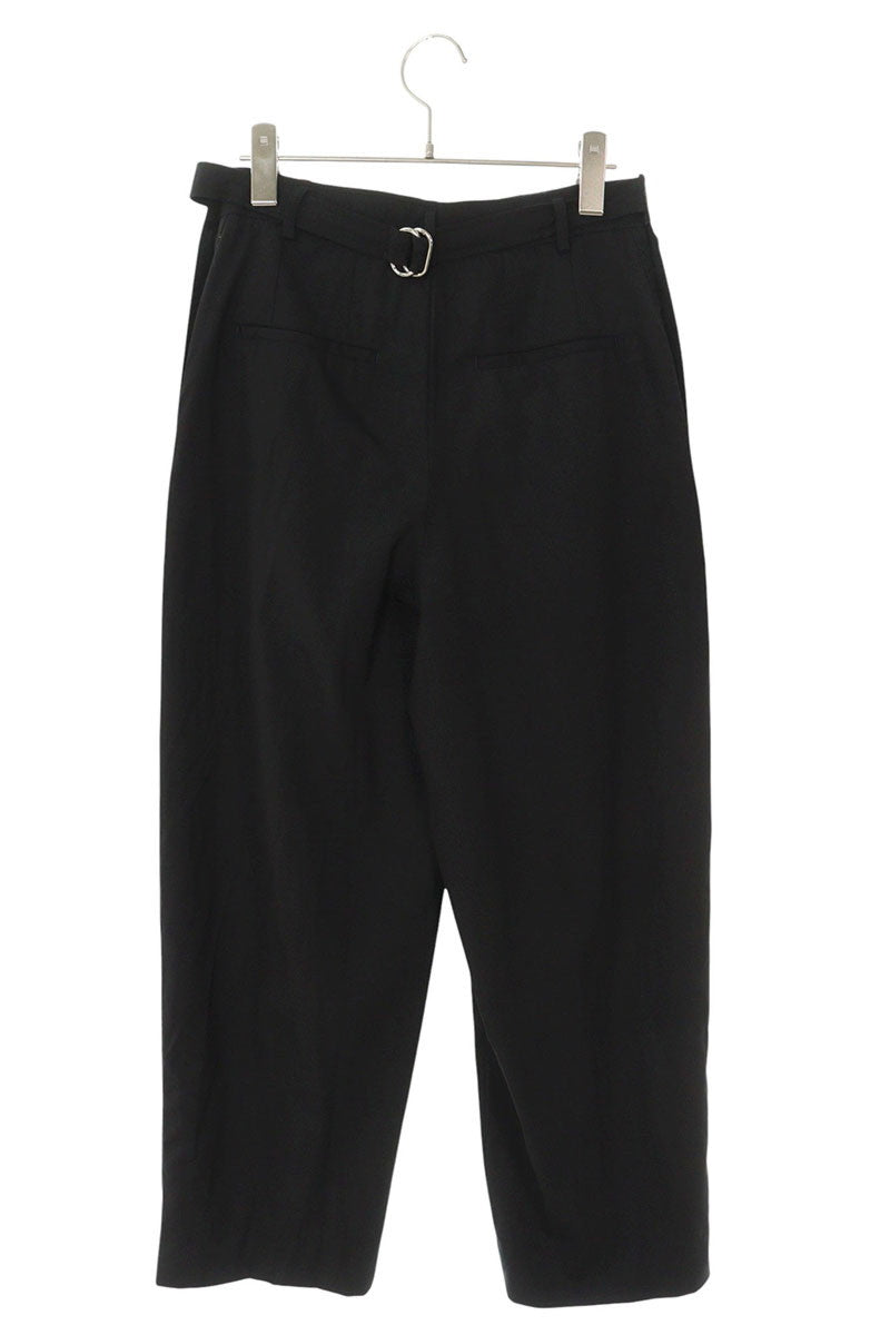 Hermes Black Back Ring Belt Wool Pants Size 36