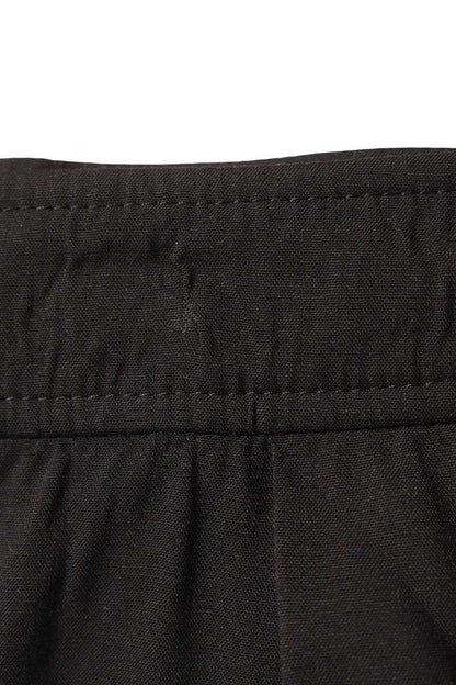Hermes Black Back Ring Belt Wool Pants Size 36