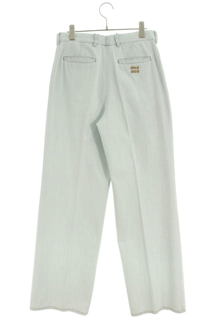 Miu Miu Light Indigo Denim Chambray Pants Size 40