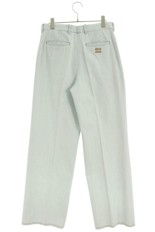 Miu Miu Light Indigo Denim Chambray Pants Size 40
