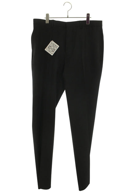 Loewe Black Wool Mohair Slacks Size 42