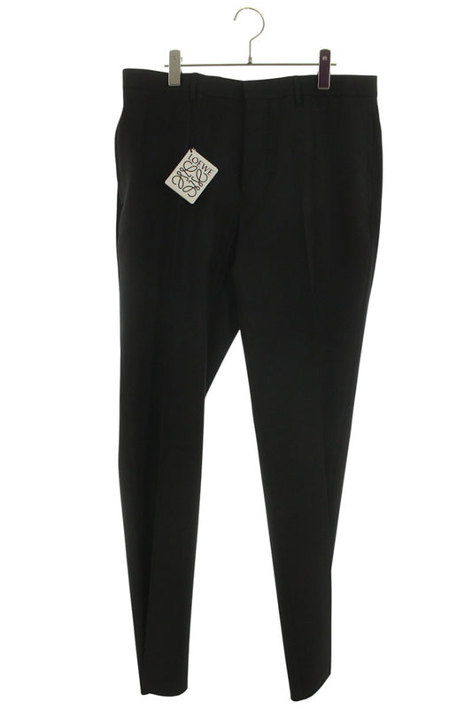 Loewe Black Wool Mohair Slacks Size 42