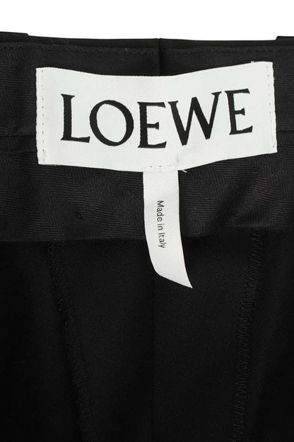 Loewe Black Wool Mohair Slacks Size 42