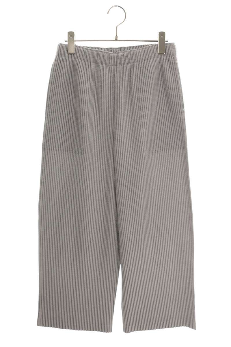 Japanese Brand me ISSEY MIYAKE Warm Long Stretch Pants Gray