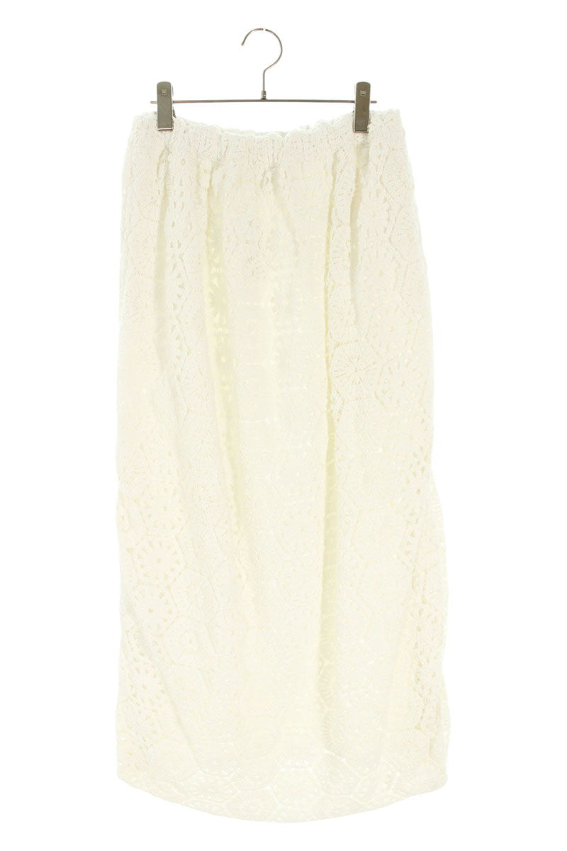 Comme des Garcons 26SS White Lace Skirt Size S