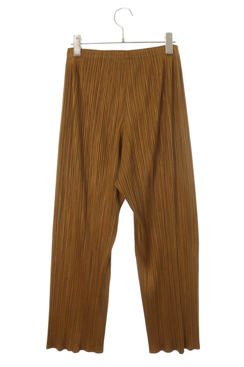 Vintage Pleated Brown Polyester Pants Size 2