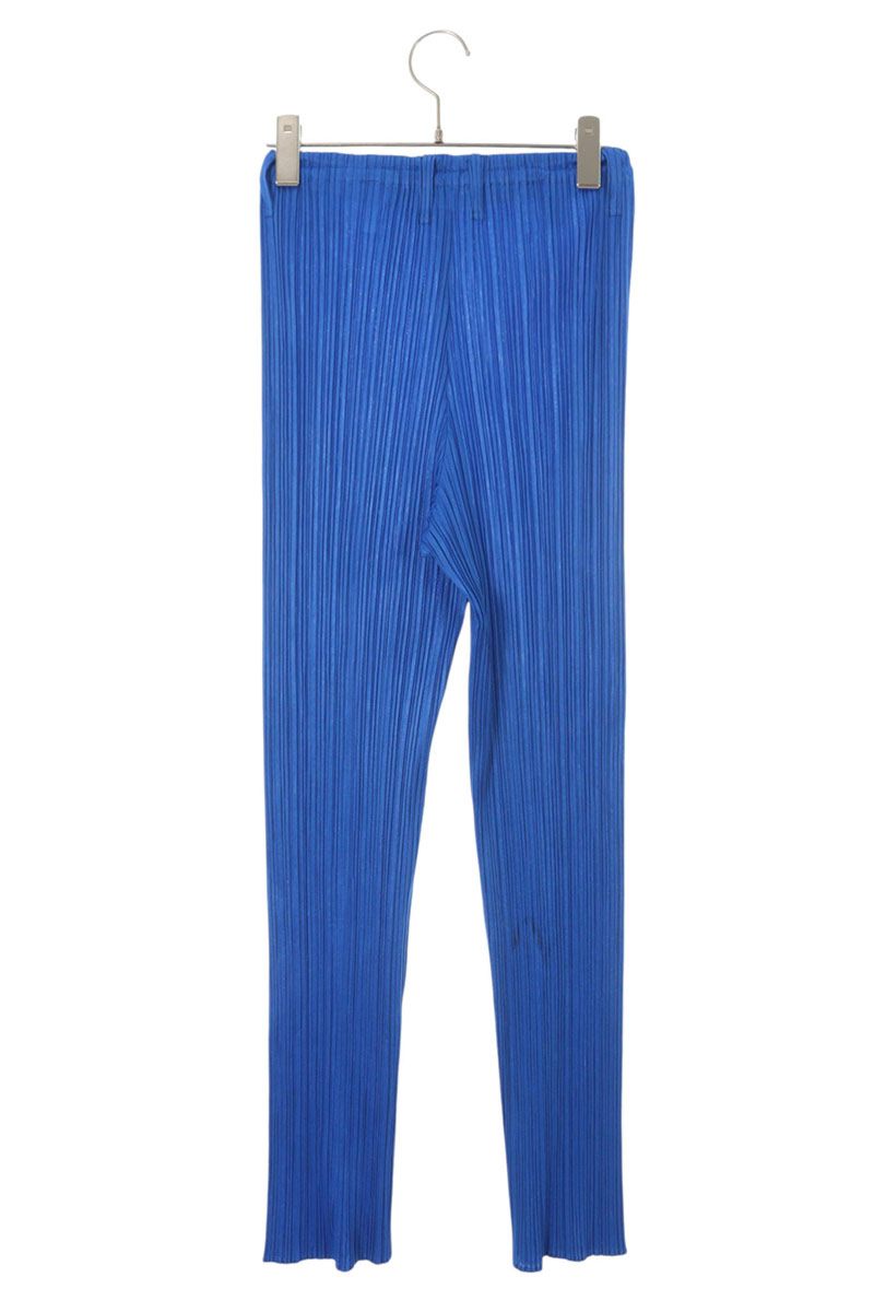 Vintage Blue Pleated Polyester Pants Size 4