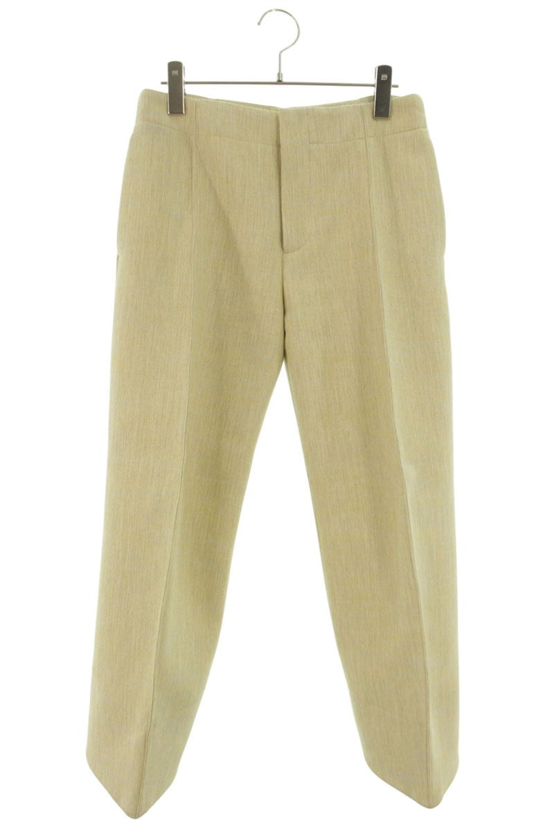 Bottega Veneta Yellow Curve Design Wool Blend Pants Size 36