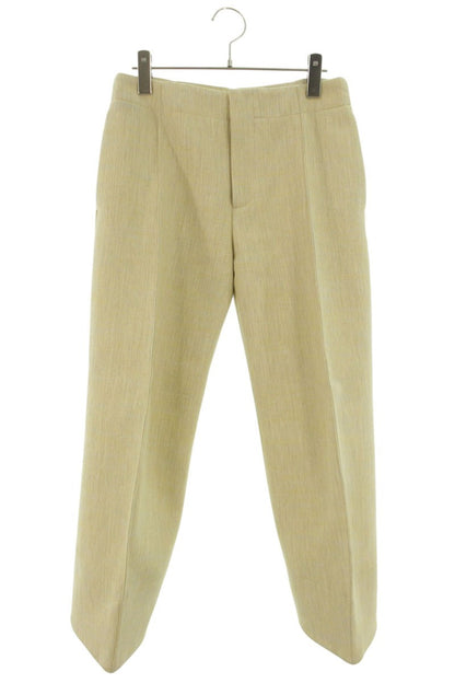 Bottega Veneta Yellow Curve Design Wool Blend Pants Size 36