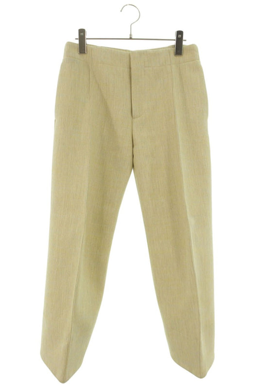Bottega Veneta Yellow Curve Design Wool Blend Pants Size 36