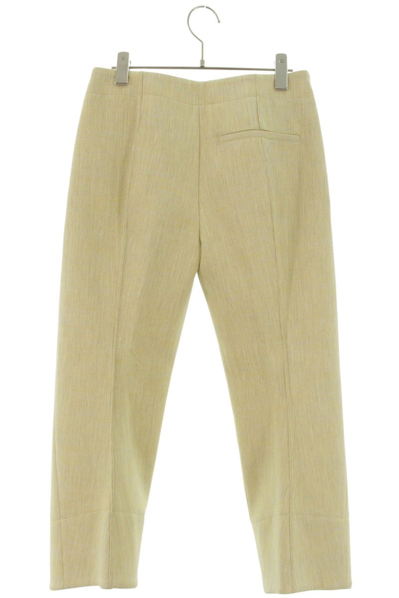 Bottega Veneta Yellow Curve Design Wool Blend Pants Size 36
