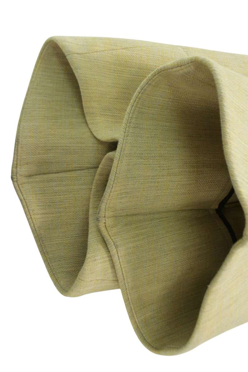 Bottega Veneta Yellow Curve Design Wool Blend Pants Size 36