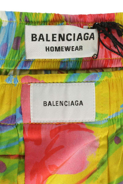 Balenciaga All Over Pattern Satin Pants Multi Size 34