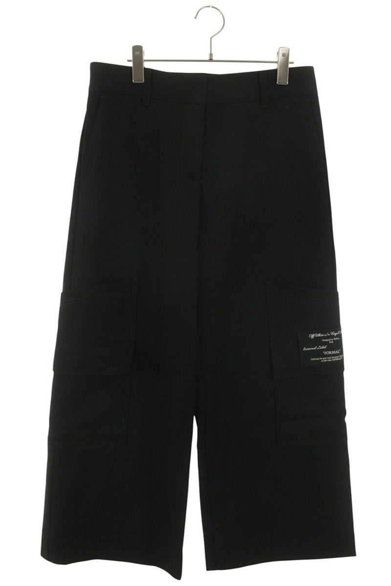 Off-White 25SS Black Wool Cargo Pants Size 40