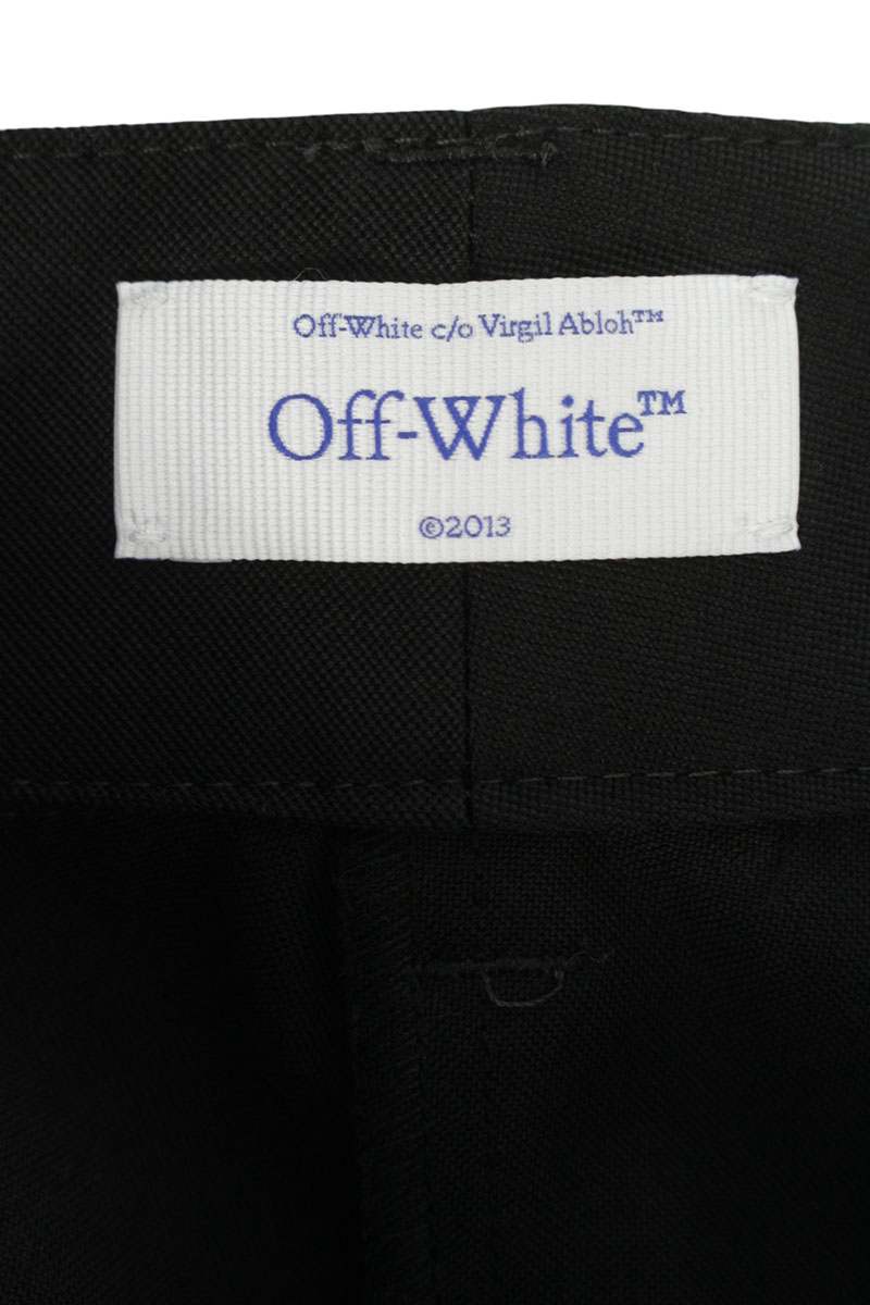 Off-White 25SS Black Wool Cargo Pants Size 40