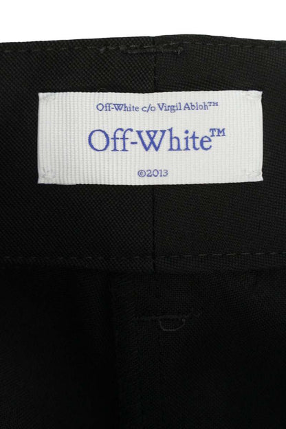 Off-White 25SS Black Wool Cargo Pants Size 40