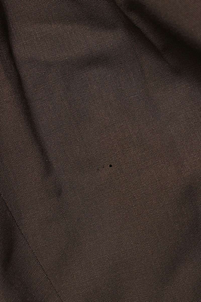 Hermes Wool Tuck Pleated Slacks Brown Size 36
