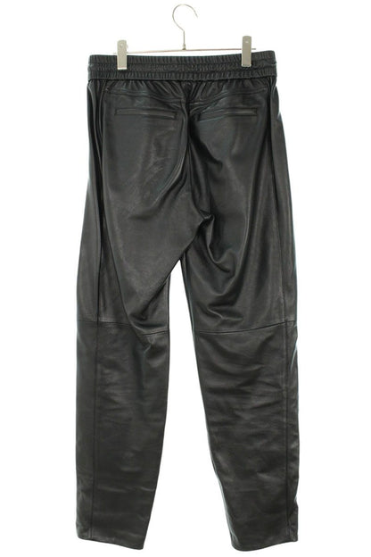 Saint Laurent Paris Black Lambskin Joggers Size 44