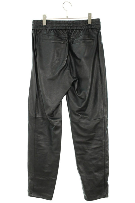 Saint Laurent Paris Black Lambskin Joggers Size 44