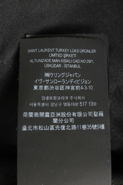 Saint Laurent Paris Black Lambskin Joggers Size 44