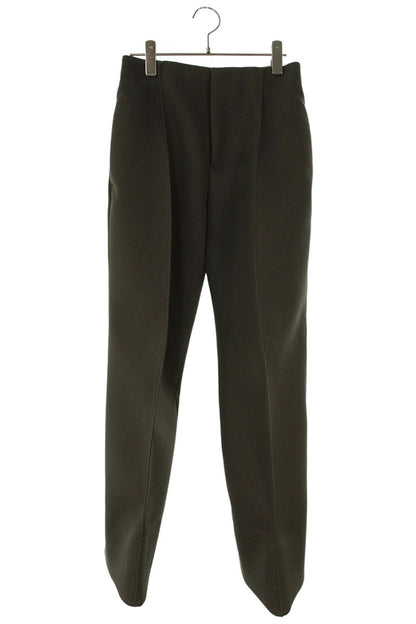 Bottega Veneta Khaki Wool Curved Design Pants Size 36