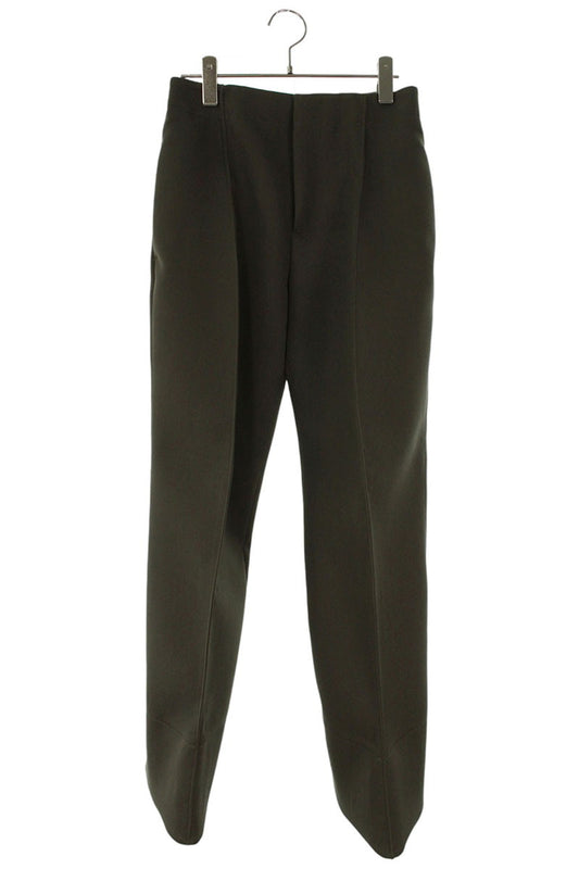 Bottega Veneta Khaki Wool Curved Design Pants Size 36