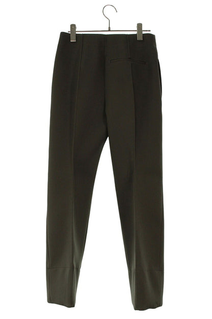 Bottega Veneta Khaki Wool Curved Design Pants Size 36