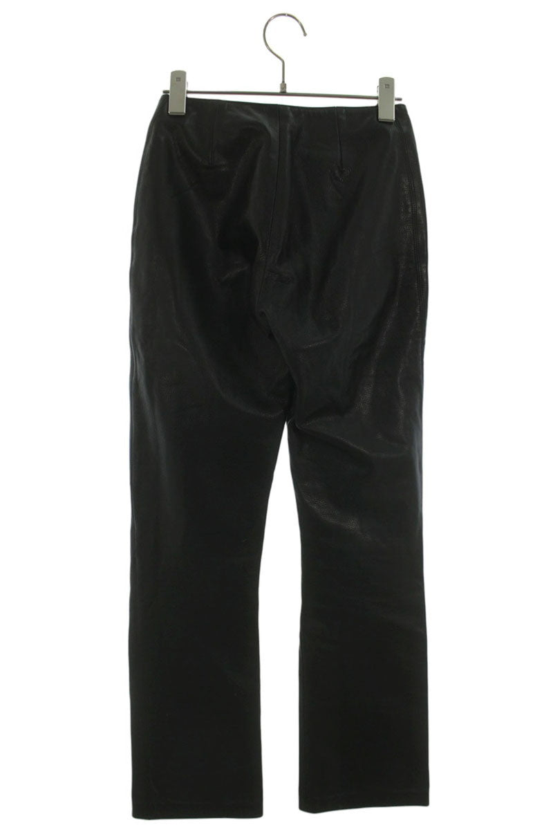 Chrome Hearts Cross Ball Button Flare Leather Pants Size 24