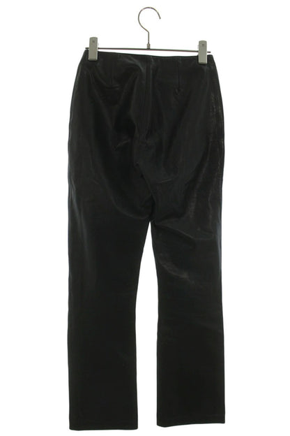 Chrome Hearts Cross Ball Button Flare Leather Pants Size 24