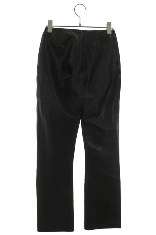 Chrome Hearts Cross Ball Button Flare Leather Pants Size 24