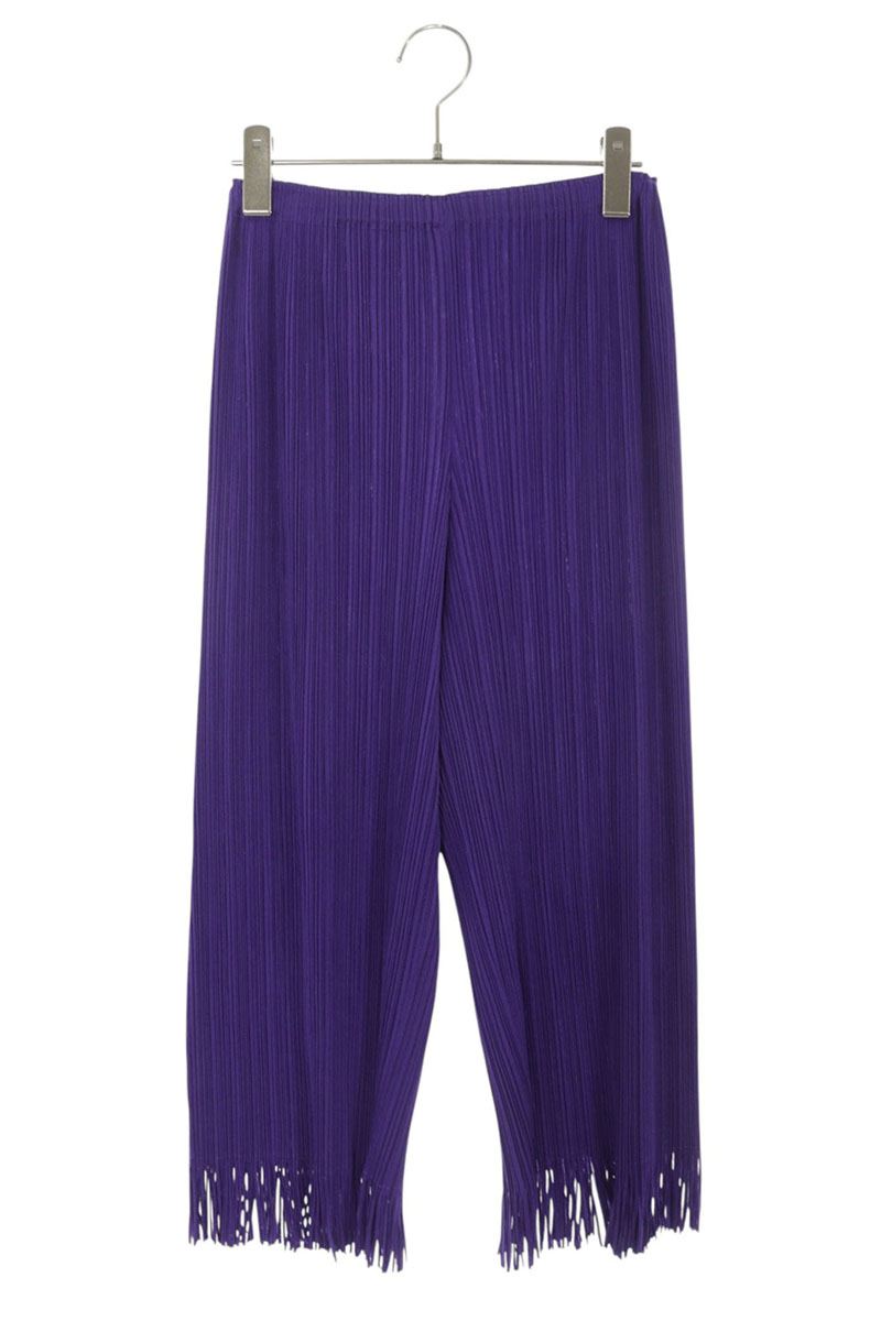Vintage Purple Pleated Fringe Hem Pants Size 2