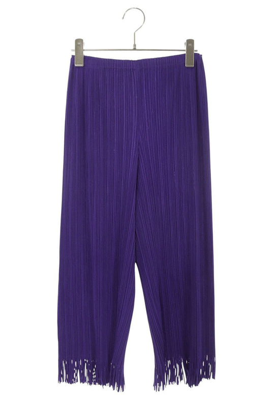 Vintage Purple Pleated Fringe Hem Pants Size 2