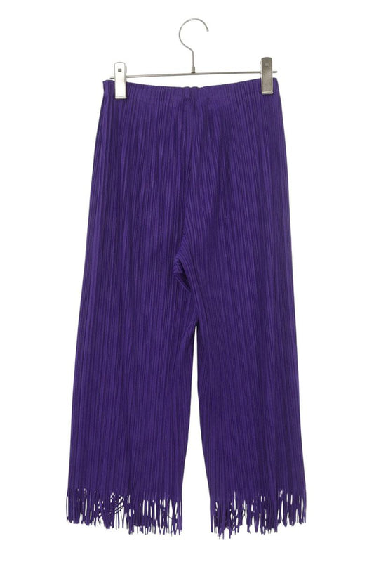 Vintage Purple Pleated Fringe Hem Pants Size 2
