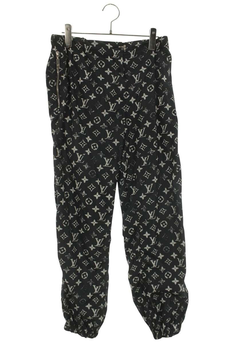 Louis Vuitton Stencil Effect Monogram Black White Size 38