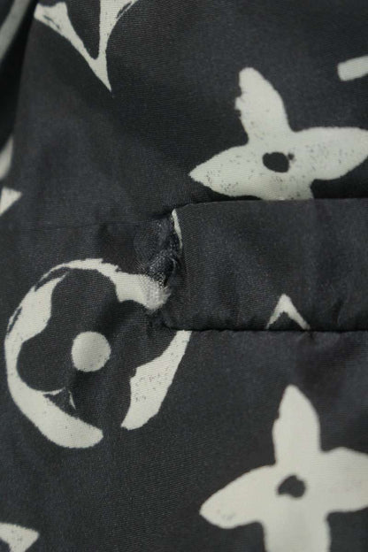 Louis Vuitton Stencil Effect Monogram Black White Size 38