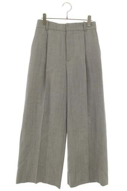 Christian Dior Gray Wool Wide Leg Slacks Size 34