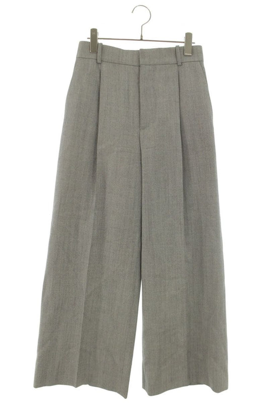 Christian Dior Gray Wool Wide Leg Slacks Size 34