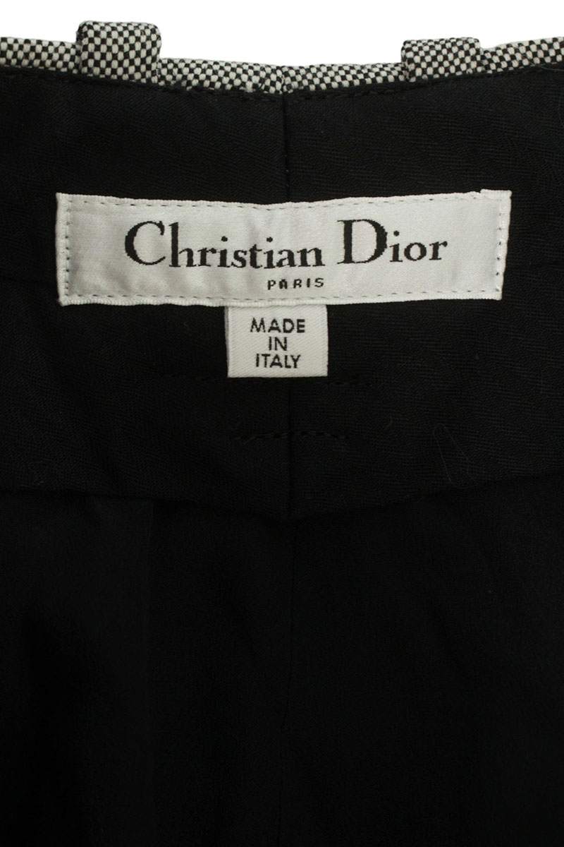 Christian Dior Gray Wool Wide Leg Slacks Size 34