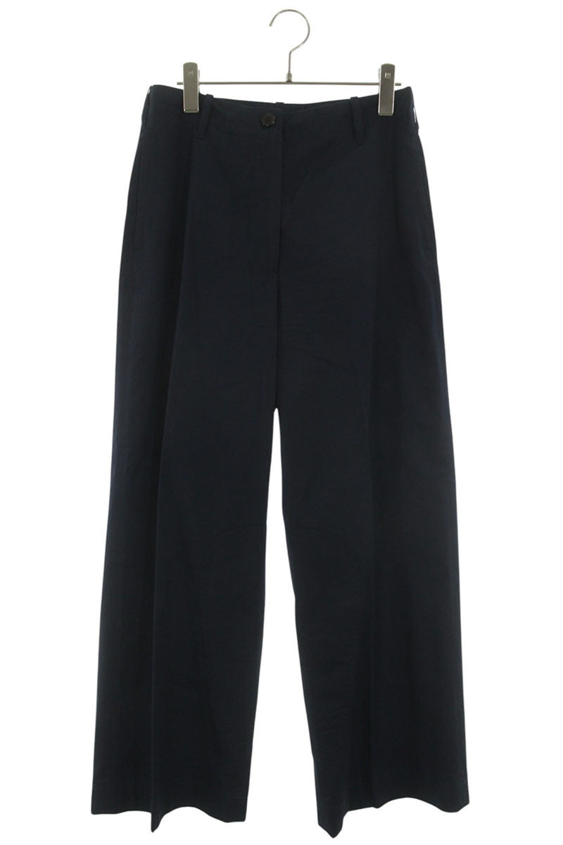Dries Van Noten Navy Cotton Wide Pants Size 34