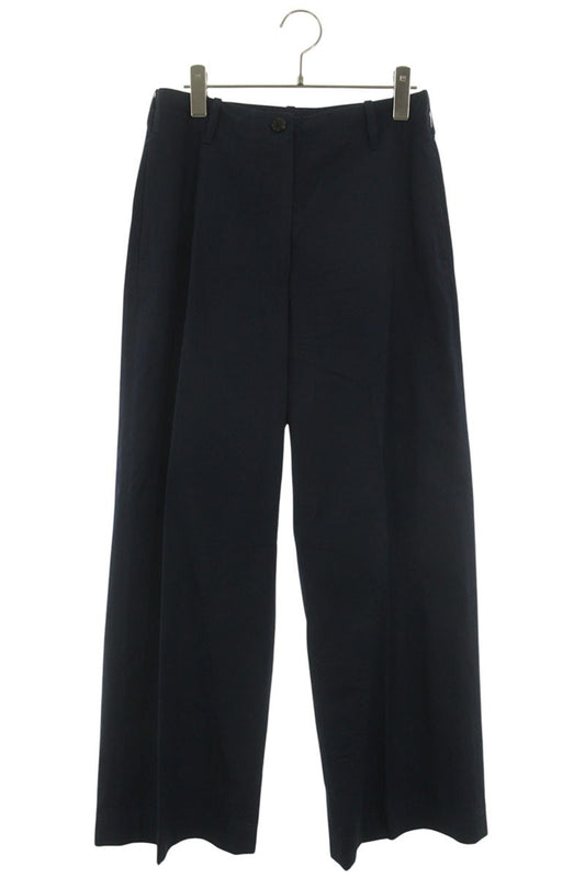 Dries Van Noten Navy Cotton Wide Pants Size 34