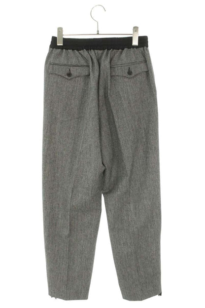 Aries Houndstooth Hem Logo Track Pants Black White Size 26