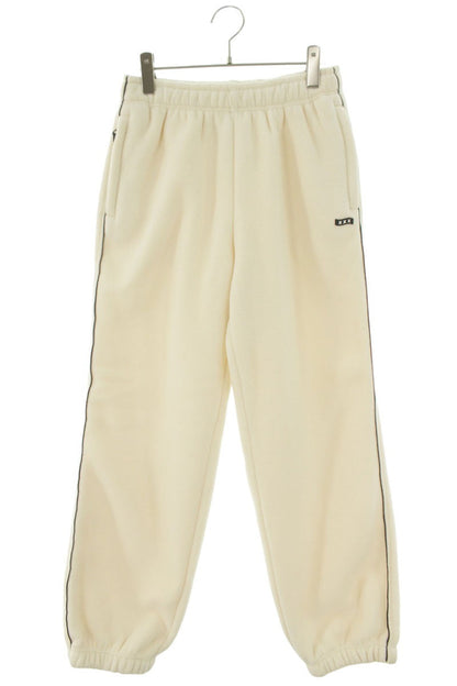 Japanese Brand Logo Design Fleece Pants White Size FREE