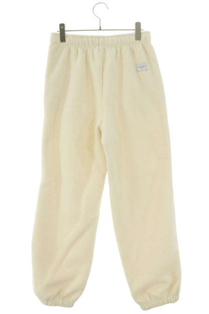 Japanese Brand Logo Design Fleece Pants White Size FREE