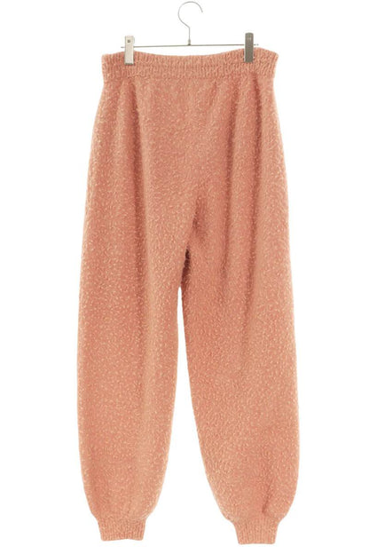Chanel Coco Mark Turnlock Alpaca Knit Pink Pants Size 40