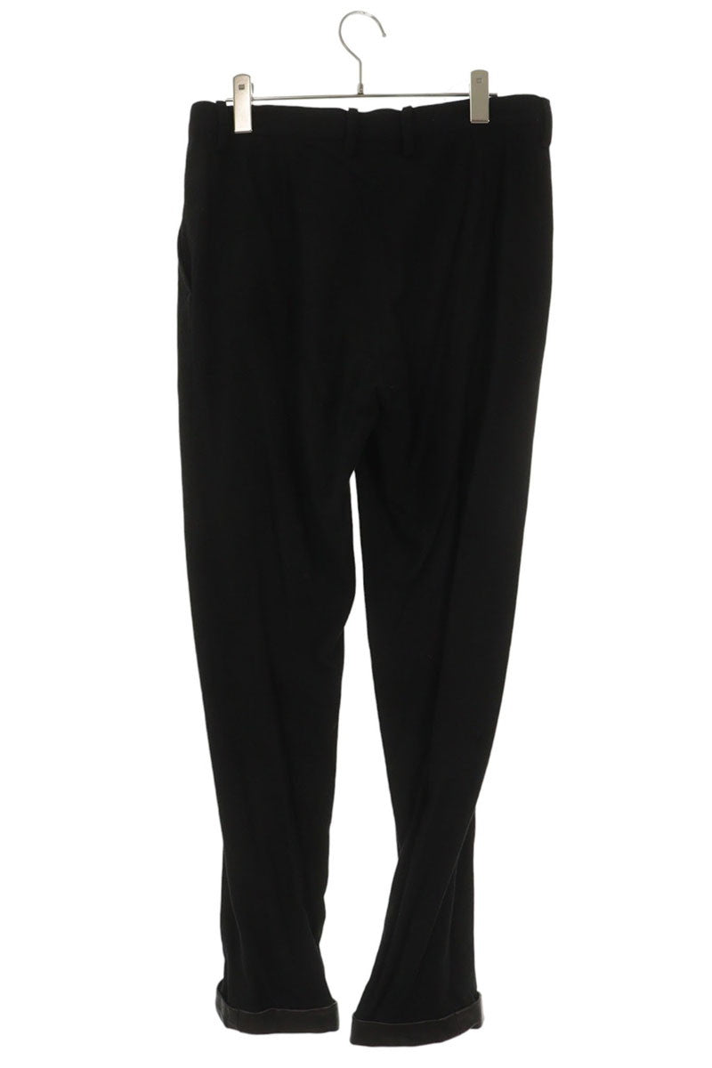 Yohji Yamamoto Wool Leather Hem Pants Black Size 3