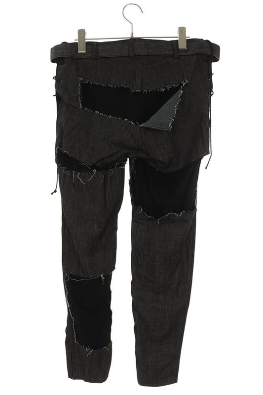 Yohji Yamamoto Belted Distressed Pants Black Size 1