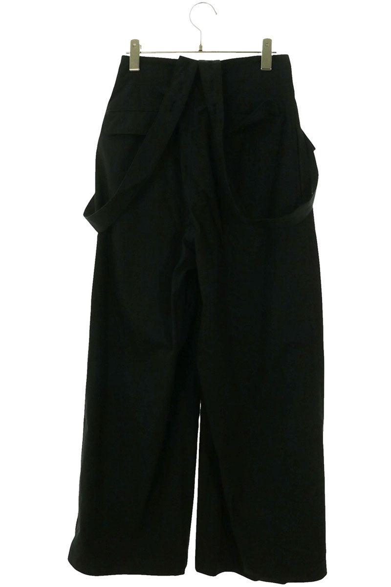 Yohji Yamamoto Cotton Twill Suspender Wide Pants Size 1