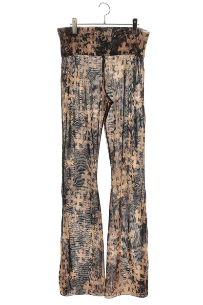 Chrome Hearts Cemetery Cross Mesh Lace Pants Beige Size M