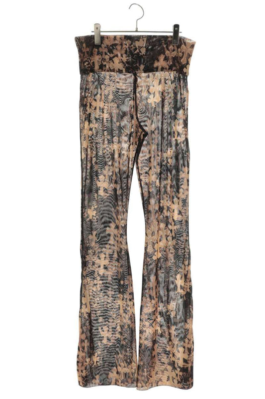 Chrome Hearts Cemetery Cross Mesh Lace Pants Beige Size M