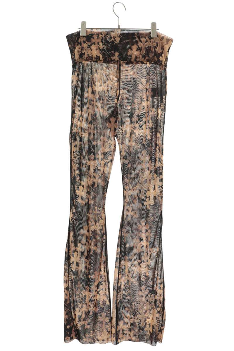 Chrome Hearts Cemetery Cross Mesh Lace Pants Beige Size M